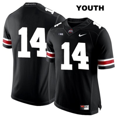 Youth NCAA Ohio State Buckeyes Isaiah Pryor #14 College Stitched No Name Authentic Nike White Number Black Football Jersey UZ20B55JE